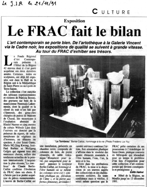 Exposition au FRAC